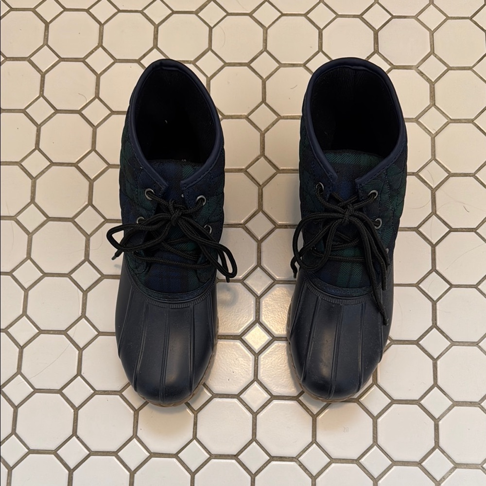 Plaid Duck Boots